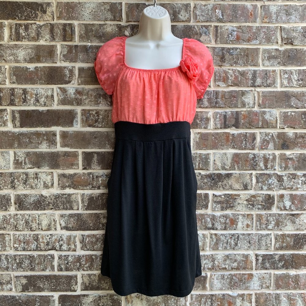 Delirious Women's Short Sleeves Dress Colorblock